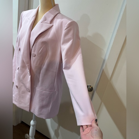 NWT Women’s Express Pink Double Breasted Blazer XL - Picture 6 of 9